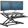 imageFellowes Corsivo Height Adjustable Standing Desk Sit to Stand Gas Spring Riser Converter Tabletop Workstation Desk Riser 8091001Corsivo