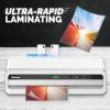 imageFellowes Jupiter 125 Thermal Laminator Machine with Laminating Pouch Starter Kit 125 inch 60 Second WarmUp WhiteBlack 5746301Jupiter 125