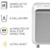 imageFellowes LX21M 16 Sheet P4 MicroCut Heavy Duty Paper Shredder for Office 100 Jam Proof White