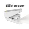 imageFellowes LX860 EasyPress Half Strip One Touch Desk Stapler 40 Sheet Capacity  White