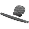 imageFellowes Photo Gel Mouse Pad Wrist Rest with MICROBAN  Black Chevron 954990193L x 79W inches