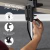 imageFellowes Platinum Series Triple Monitor Arm for 27Inch Monitors Full Motion 360 Rotation VESA Mount with Grommet or Clamp USB Ports Ergonomic Black 8042601Silver or Dark Grey