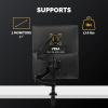 imageFellowes Platinum Series Triple Monitor Arm for 27Inch Monitors Full Motion 360 Rotation VESA Mount with Grommet or Clamp USB Ports Ergonomic Black 8042601Silver or Dark Grey