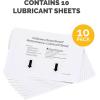 imageFellowes Powershred Performance Paper Shredder Lubricant Sheets with Paper Shredder Oil Lubricant for CrossCut and MicroCut Paper Shredders 6 x 850 x 0031 Inch 10Pack