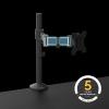 imageFellowes Reflex Series Adjustable Monitor Arm for Desk Supports 32Inch Monitors Ergonomic Single Monitor Stand with VESA Mount Easy Setup with Grommet or Clamp 8502501BlackSingle