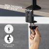 imageFellowes Reflex Series Adjustable Monitor Arm for Desk Supports 32Inch Monitors Ergonomic Single Monitor Stand with VESA Mount Easy Setup with Grommet or Clamp 8502501BlackDual
