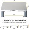 imageFellowes Standard Monitor Riser 91712 PlatinumGraphite1 Count Pack of 1