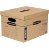 imageBankers Box Small Classic Moving Box 10 Pack Reinforced Handles TapeFree Assembly Box with Lid 15in x 12in x 10in 7714203