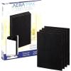 imageFellowes Carbon Filters for AeraMax Air Purifiers  4 Pack 9324201Black 161quot x 124quot x 02quot124 x 161 x 02