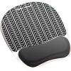 imageFellowes Photo Gel Mouse Pad Wrist Rest with MICROBAN  Black Chevron 954990193L x 79W inches