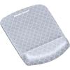 imageFellowes PlushTouch Foam Mouse Pad Wrist Support with MICROBAN  Gray Lattice 9549701