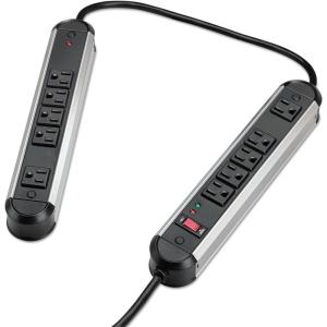 imageFellowes 10Outlet Metal Split Surge Protector 6 Foot Cord 1250 Joules 99082