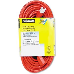imageFellowes 1Outlet 3Prong IndoorOutdoor Heavy Duty Extension Cord 50Feet 99598 Gray