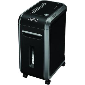 imageFellowes 4609001 Powershred 99Ms 14Sheet MicroCut Heavy Duty Paper Shredder with Auto Reverse BlackDark Silver 252quot x 114quot x 173quotShredder