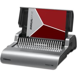 imageFellowes 5216901 Quasar 500 Electric Comb Binding System 16 78 x 15 38 x 5 18 Metallic GrayBinding System