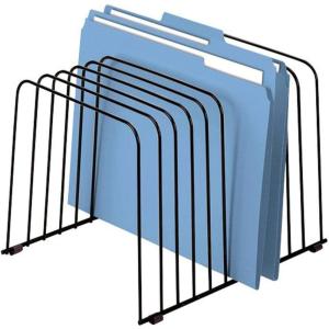 imageFellowes 72112 Desktop Organizer 11 Sections Wire 9quot x 1138quot x 8quot BlackStorage Rack