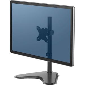 imageFellowes 8044001 Professional Series FreeStanding Stacked Monitor Mount Adjustable Computer Monitor Stand for 2 Monitors with Dual Monitor Arms 32 Inch Monitor CapacityFrench