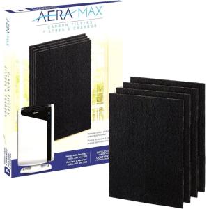 imageFellowes Carbon Filters for AeraMax Air Purifiers  4 Pack 9324201Black 161quot x 124quot x 02quot124 x 161 x 02