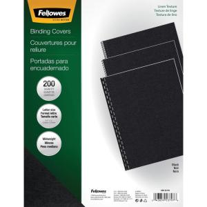 imageFellowes Linen Presentation Covers Letter Navy 200 pack 52098200 Pack