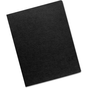 imageFellowes Linen Texture Presentation Covers 8 34 Inch X 11 14 Inch 200 Per Pack Black 52115