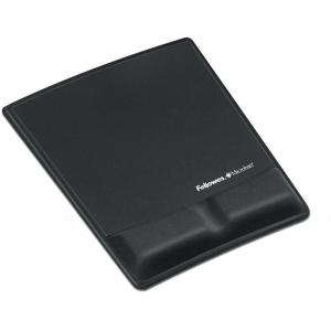 imageFellowes Mouse PadWrist Support with Mircoban Protection Black 9181201Black