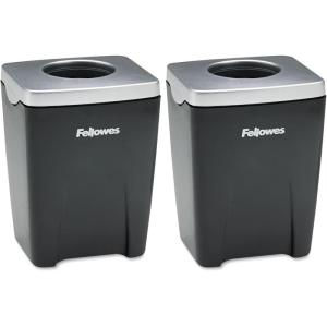 imageFellowes Office Suites Paper Clip Cup 8032801 Black Silver 33quot x 24quot x 22quot1 Count Pack of 2