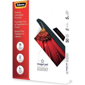imageFellowes Thermal Laminating Pouches ImageLast Jam Free Letter Size 5 Mil 50 Pack 5204002