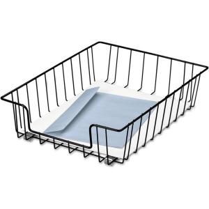 imageFellowes Workstation 3quot Letter Desk Tray Organizer Wire Black 60112141 x 10 x 3