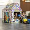 imageBankers Box at Play Color in Enchanted Stable Playhouse Cardboard Playhouse and Life Size Craft Activity for Kids and FamiliesEnchanted Stable