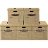 imageBankers Box Large Classic Moving Box 5 Pack Reinforced Handles TapeFree Assembly Box with Lid 21in x 17in x 17in 8818201