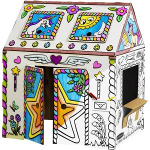 imageBankers Box at Play Color in Enchanted Stable Playhouse Cardboard Playhouse and Life Size Craft Activity for Kids and FamiliesEnchanted Stable