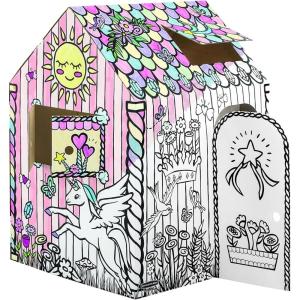imageBankers Box at Play Color in Enchanted Stable Playhouse Cardboard Playhouse and Life Size Craft Activity for Kids and FamiliesUnicorn Large