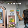image:imageBankers Box at Play Lemonade Stand Color in Playhouse  Cardboard Playhouse and Life Size Craft Activity for Kids