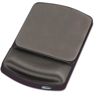 image:imageFellowes Gel Mouse Pad Wrist Support  Graphite 91741101L x 63W inches