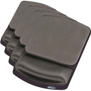 image:imageFellowes Gel Mouse Pad Wrist Support  Graphite 91741101L x 63W inches Pack of 4